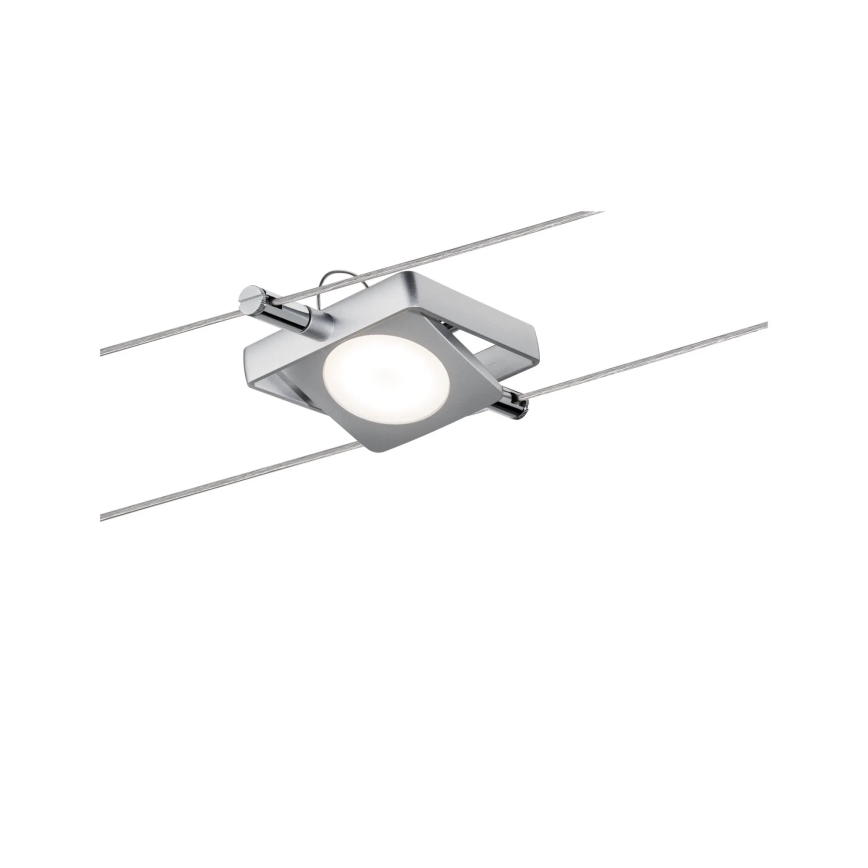 Paulmann 94107 - SADA 4xLED/4,3W Kompletní lankový systém MAC 230V matný chrom