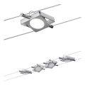 Paulmann 94107 - SADA 4xLED/4,3W Kompletní lankový systém MAC 230V matný chrom