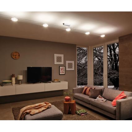 Paulmann 94109 - SADA 5xLED/4,3W Kompletní lankový systém MAC 230V bílá