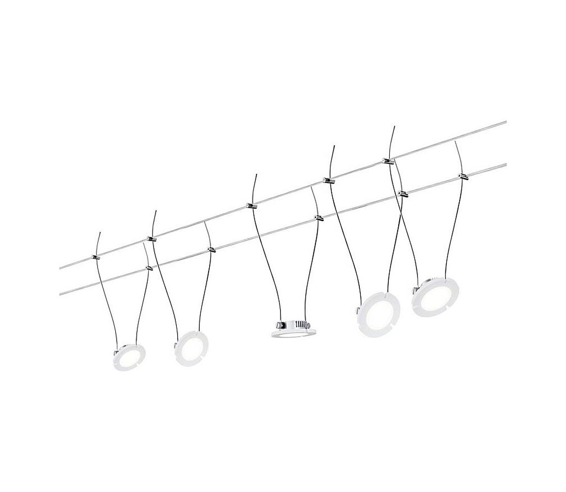 Paulmann Paulmann 94118 - SADA 5xLED/4W Lustr na lanku DAISY 230V W3135