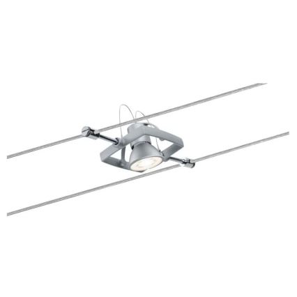 Paulmann 94133 - SADA 5xGU5,3/10W Bodové svítidlo do lankového systému MAC 230V matný chrom