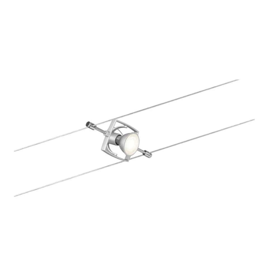 Paulmann 94133 - SADA 5xGU5,3/10W Kompletní lankový systém MAC 230V matný chrom