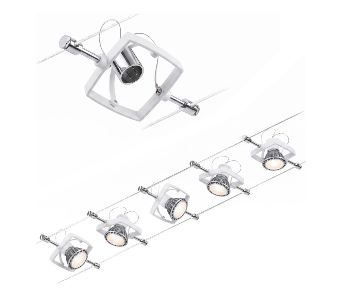 Paulmann Paulmann 94134 - SADA 5xGU5,3/10W Lustr na lanku MACLL 230V bílá W3479