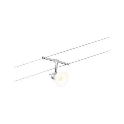 Paulmann 94136 - SADA 5xGU5,3/10W Kompletní lankový systém SHEELA 230V lesklý chrom