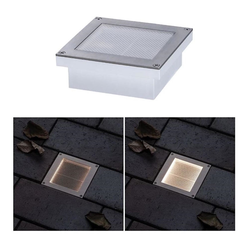 Paulmann 94238 - LED/0,7W IP67 Solární nájezdové svítidlo se senzorem ARON 3,7V 650 mAh