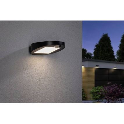 Paulmann 94246 - LED/1,2W IP44 Venkovní solární svítidlo se senzorem RYSE 3,7V