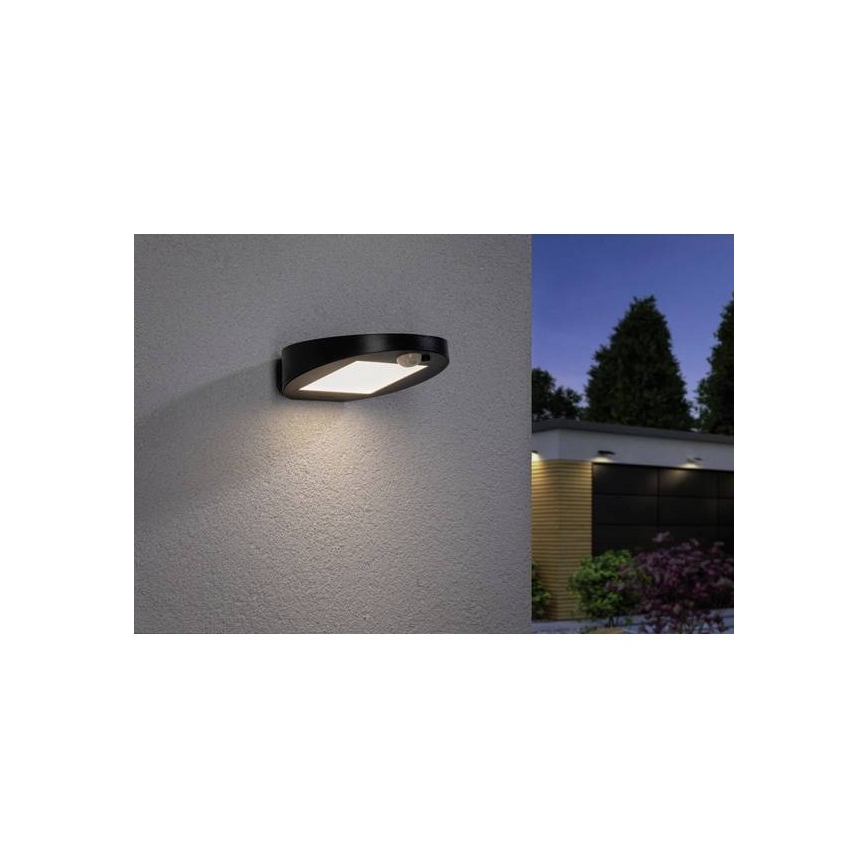 Paulmann 94246 - LED/1,2W IP44 Venkovní solární svítidlo se senzorem RYSE 3,7V