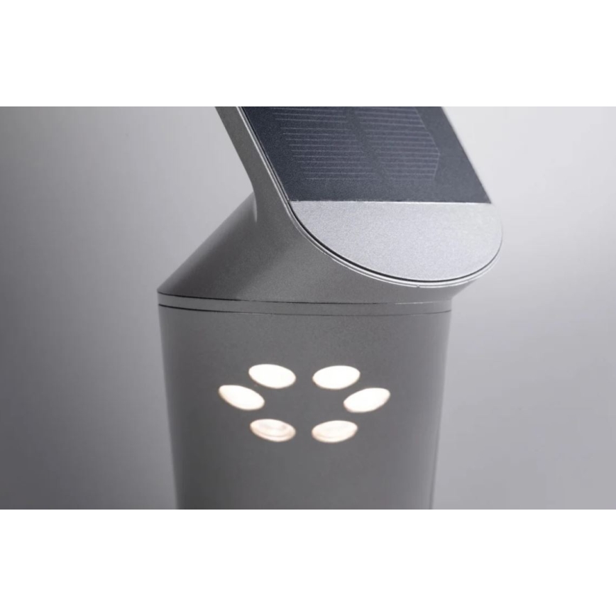 Paulmann 94261 - LED/1,2W IP44 Solární nástěnné svítidlo se senzorem ILIAS 3,7V
