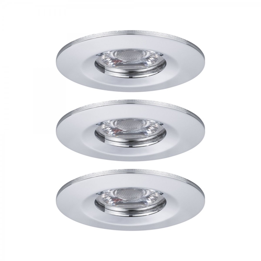 Paulmann 94303 - SADA 3xLED/4W IP44 Koupelnové podhledové svítidlo COIN 230V