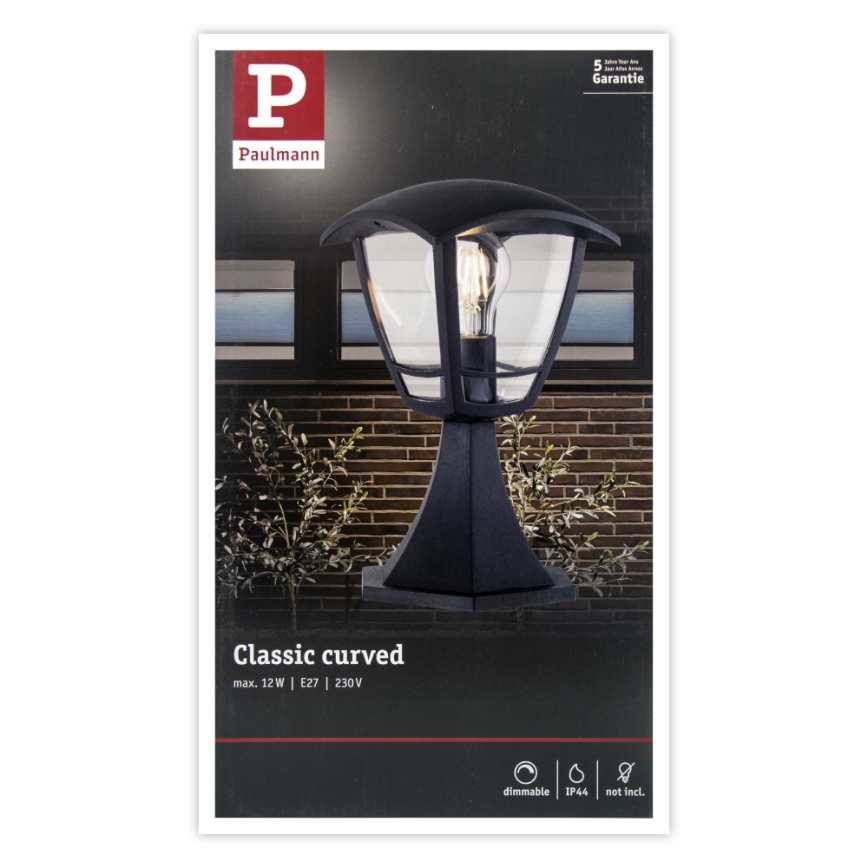 Paulmann 94393 - 1xE27/12W IP44 Venkovní lampa CLASSIC 230V