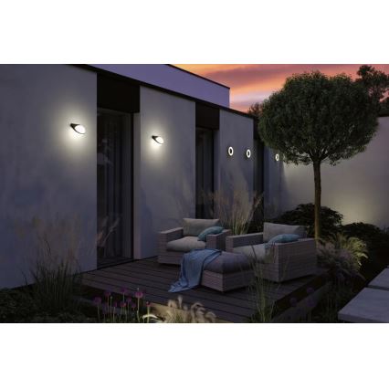 Paulmann 94409 - LED/4W IP44 Venkovní nástěnné svítidlo CIRCEA 230V