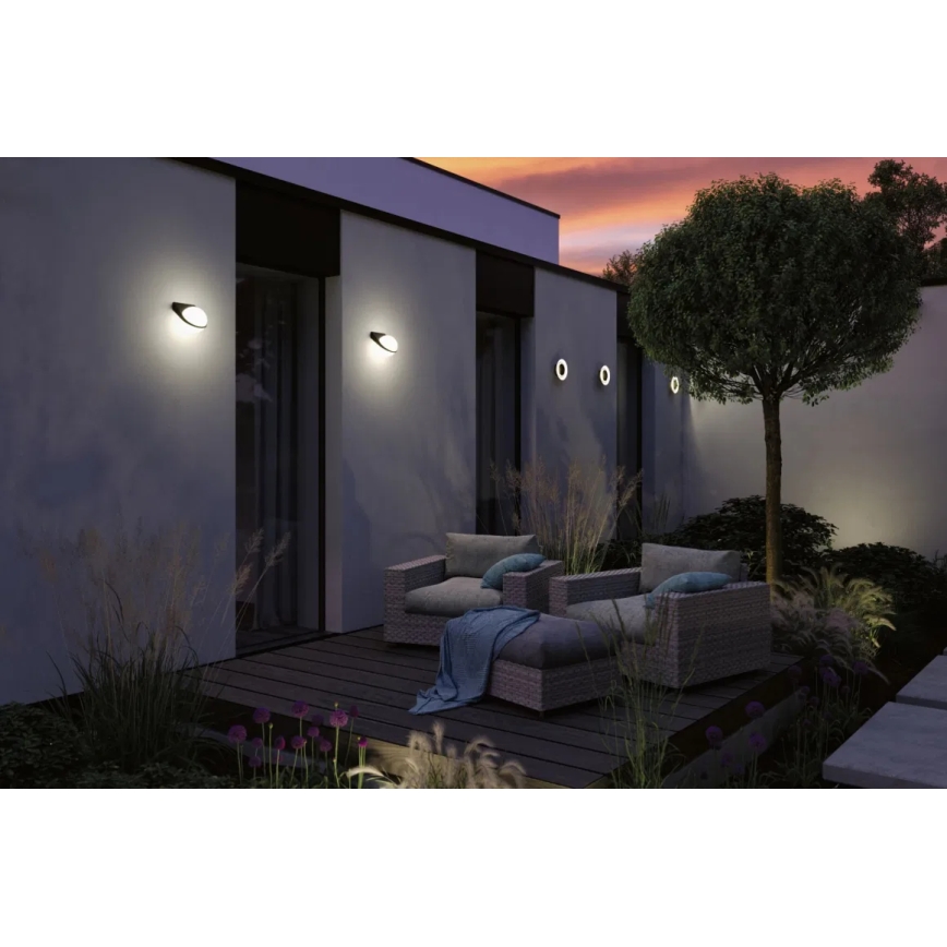 Paulmann 94409 - LED/4W IP44 Venkovní nástěnné svítidlo CIRCEA 230V