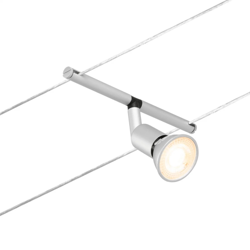 Paulmann 94442 - SADA 5xGU5,3/10W Kompletní lankový systém SALT 230V matný chrom