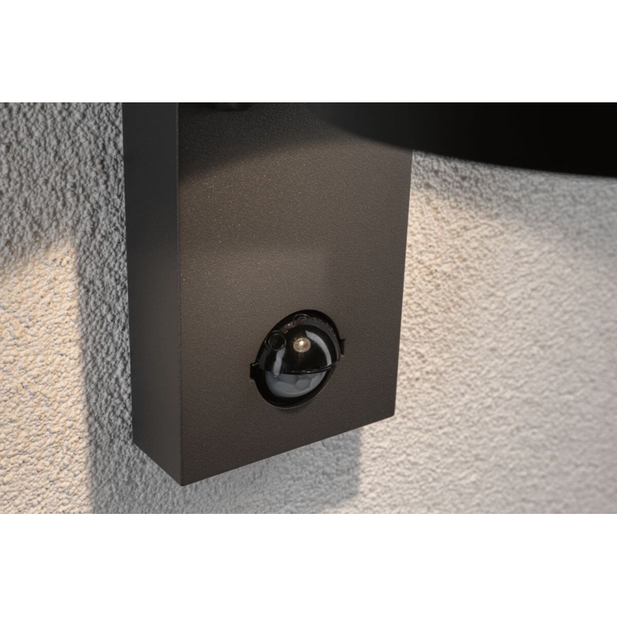 Paulmann 94453 - LED/6W IP44 Venkovní nástěnné svítidlo se senzorem CAPEA 230V