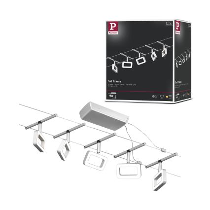 Paulmann 94481 - SADA 5xLED/4,8W Bodové svítidlo do lankového systému FRAME 230V matný chrom