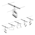 Paulmann 94481 - SADA 5xLED/4,8W Kompletní lankový systém FRAME 230V matný chrom
