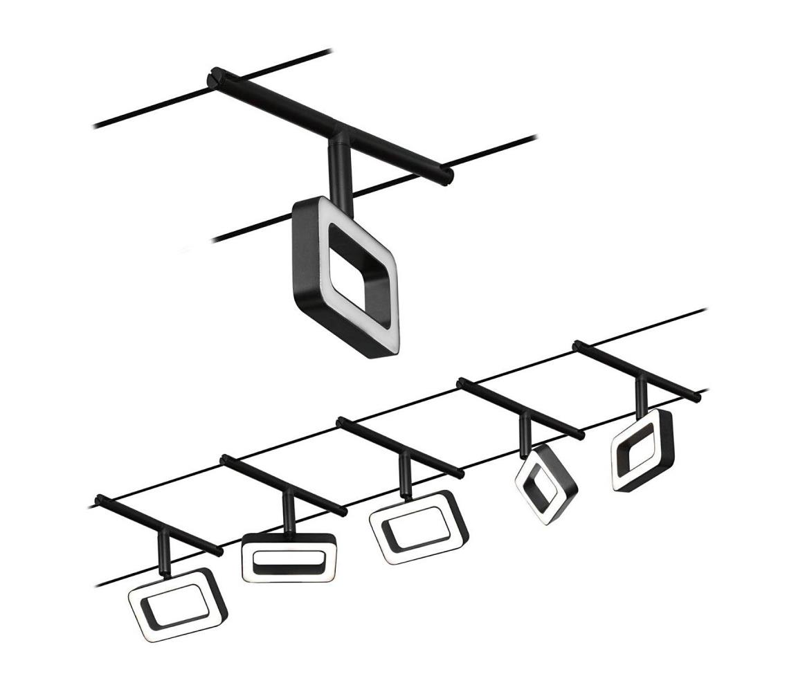Paulmann Paulmann 94485 - SADA 5xLED/4,8W Bodové svítidlo FRAME 230V černá W3829