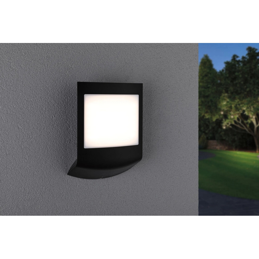 Paulmann 94513 - RGBW LED/8,2W IP44 Stmívatelné domovní číslo se senzorem pohybu a soumraku PADEA 230V antracit
