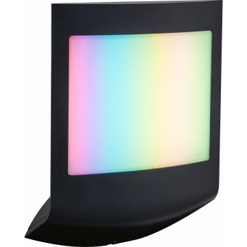 Paulmann 94513 - RGBW LED/8,2W IP44 Stmívatelné venkovní nástěnné svítidlo se senzorem pohybu a soumraku PADEA 230V antracit