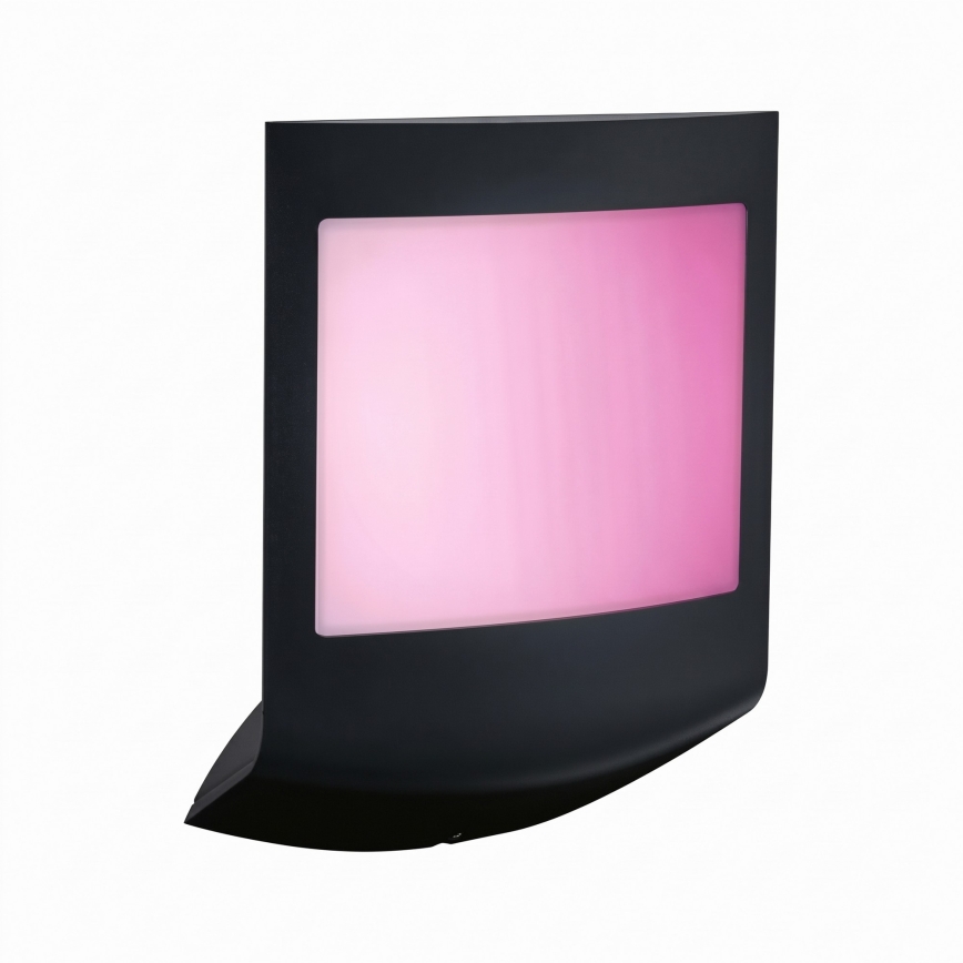 Paulmann 94513 - RGBW LED/8,2W IP44 Stmívatelné venkovní nástěnné svítidlo se senzorem pohybu a soumraku PADEA 230V antracit