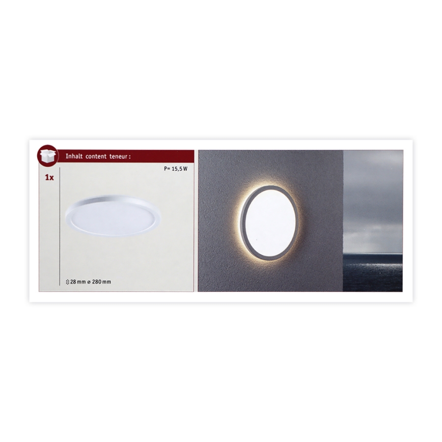 Paulmann 94658 - LED/14,5W IP44 Venkovní svítidlo LAMINA 230V bílá