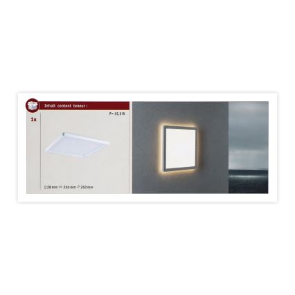 Paulmann 94659 - LED/14,5W IP44 Venkovní svítidlo LAMINA 230V bílá