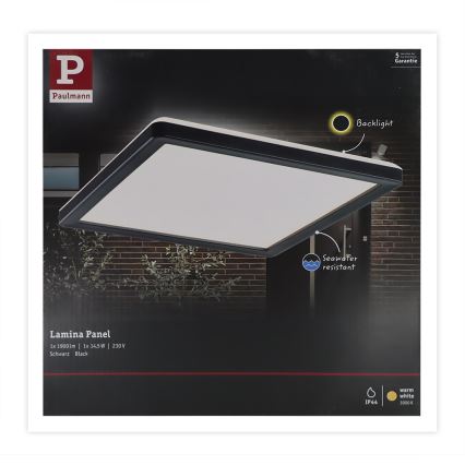 Paulmann 94661 - LED/14,5W IP44 Venkovní svítidlo LAMINA 230V černá