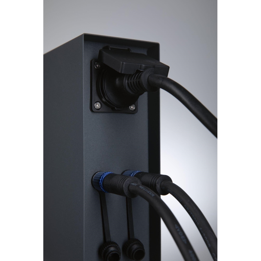 Paulmann 94700 - Venkovní zásuvkový sloupek RIO 2Z SCHUKO 230V IP44