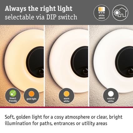 Paulmann 94956 - LED/20,5W IP65 Stmívatelné venkovní nástěnné svítidlo se senzorem pohybu a soumraku AUREVA 230V 2200/3000/4000K antracit