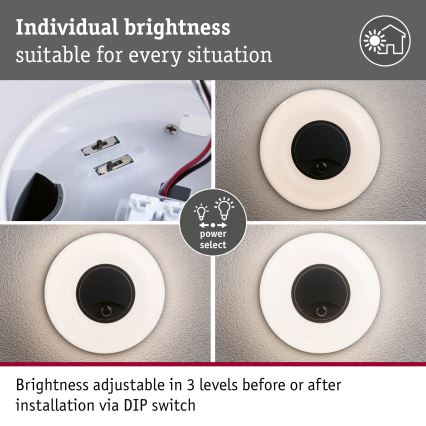 Paulmann 94956 - LED/20,5W IP65 Stmívatelné venkovní nástěnné svítidlo se senzorem pohybu a soumraku AUREVA 230V 2200/3000/4000K antracit
