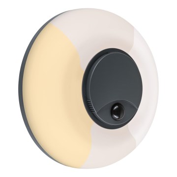Paulmann 94956 - LED/20,5W IP65 Stmívatelné venkovní nástěnné svítidlo se senzorem pohybu a soumraku AUREVA 230V 2200/3000/4000K antracit