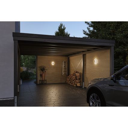 Paulmann 94957 - LED/18,5W IP65 Stmívatelné venkovní nástěnné svítidlo ELUNOR 230V 2200/3000/4000K antracit