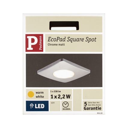 Paulmann 95350 - LED Přisazené svítidlo ECOPAD LED/2,2W/12V