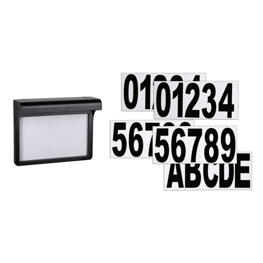 Paulmann 95388 - LED/0,05W IP44 Solární domovní číslo DAYTON 1,2V 600 mAh