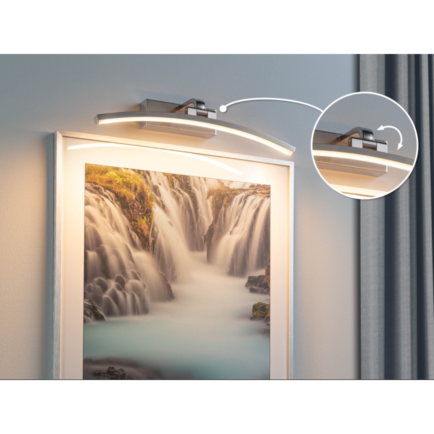 Paulmann 95557 - LED/8,5W Obrazové svítidlo BENTO 230V 40 cm matný chrom