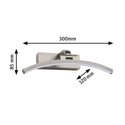 Paulmann 95559 - LED/6W Obrazové svítidlo BENTO 230V 30 cm mosaz