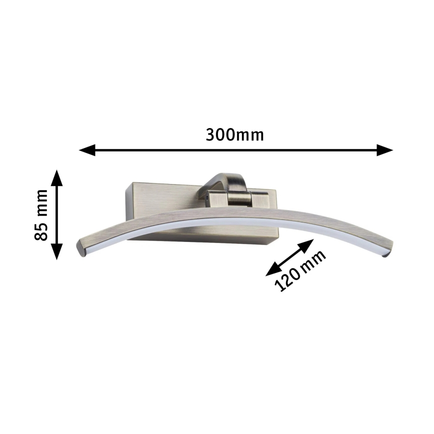 Paulmann 95559 - LED/6W Obrazové svítidlo BENTO 230V 30 cm mosaz