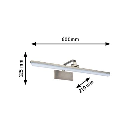 Paulmann 95570 - LED/11W Obrazové svítidlo RENAN 230V 60 cm mosaz