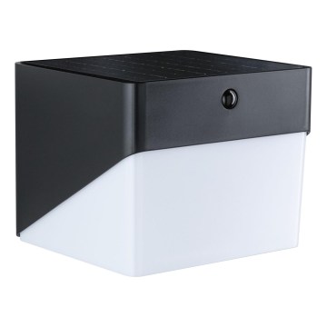 Paulmann 95746 - LED/2,3W IP44 Solární nástěnné svítidlo se senzorem EILEEN 3,7/230V 4000 mAh černá