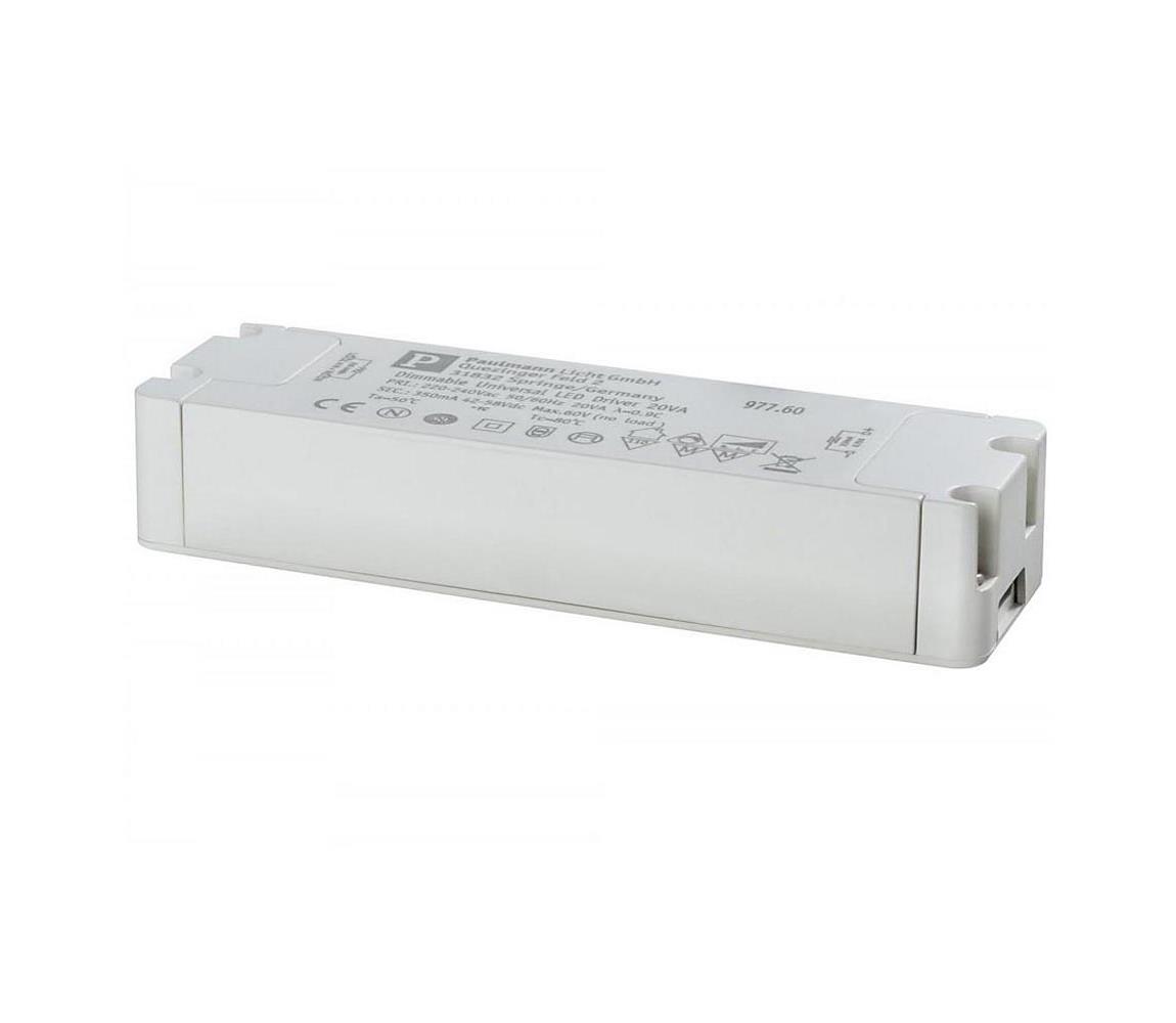 Paulmann Paulmann 97723 - Elektrický transformátor DRIVER 7-9W/350mA/230V W0703