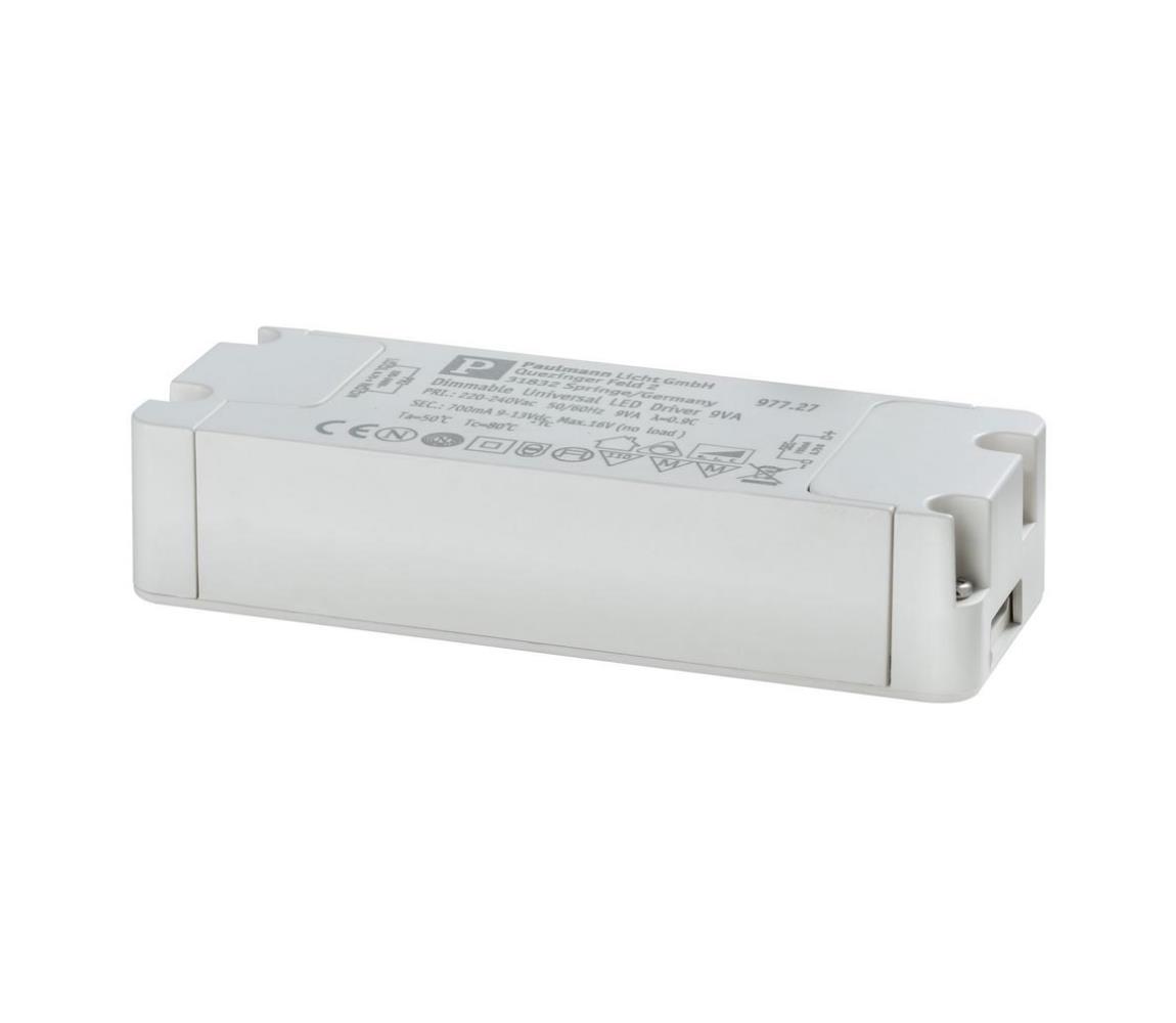 Paulmann Paulmann 97727 - LED transformátor 7-9W/700mA/230V W0529