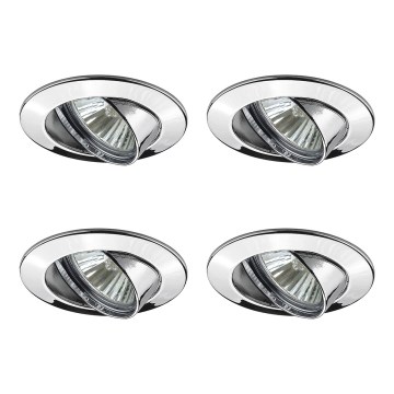 Paulmann 98944 - SADA 4x Koupelnové podhledové svítidlo PREMIUM LINE 4xGU10/50W/230V Paulmann 98944 - SADA 4x Koupelnové podhledové svítidlo PREMIUM LINE 4xGU10/50W/230V