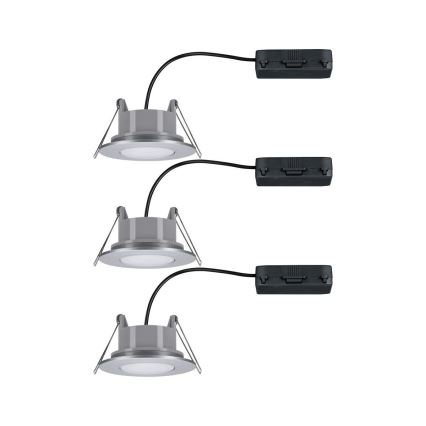 Paulmann 99933 - SADA 3x LED/5,2W IP65 Stmívatelné koupelnové podhledové svítidlo 230V