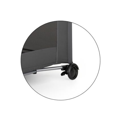 PETITE&MARS - Cestovní postýlka NYJA Urban Jungle Charcoal