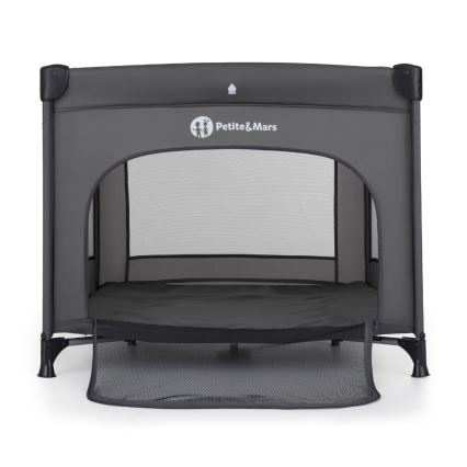 PETITE&MARS - Dětská ohrádka cestovní NOOK Urban Charchoal Grey