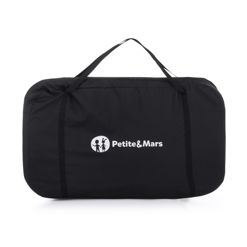 PETITE&MARS - Dětská postýlka NEXTIE tmavě šedá