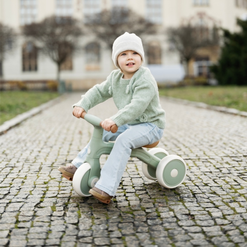 PETITE&MARS - Dětská tříkolka 3v1 BINGO Sage Leaf