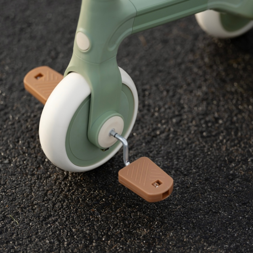 PETITE&MARS - Dětská tříkolka 3v1 BINGO Sage Leaf