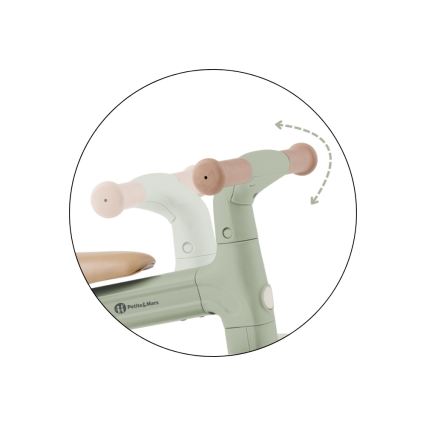 PETITE&MARS - Dětská tříkolka 3v1 BINGO Sage Leaf