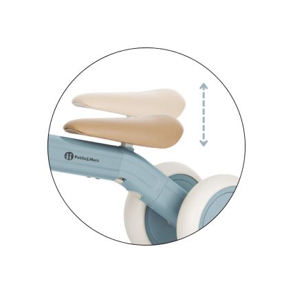 PETITE&MARS - Dětská tříkolka 3v1 BINGO Stering Blue